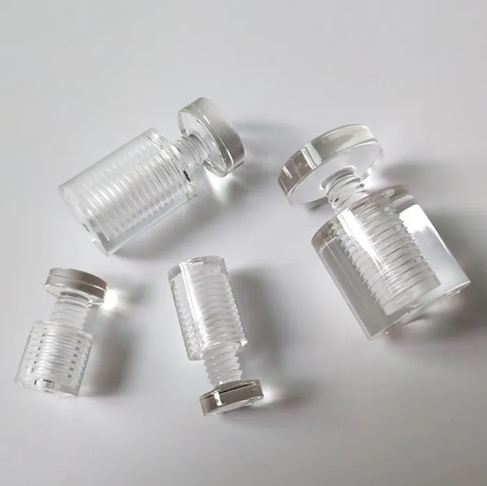 

19x25mm Sign Standoff Screws Mount Glass Clear Round Acrylic Advertising Nails Polish Display