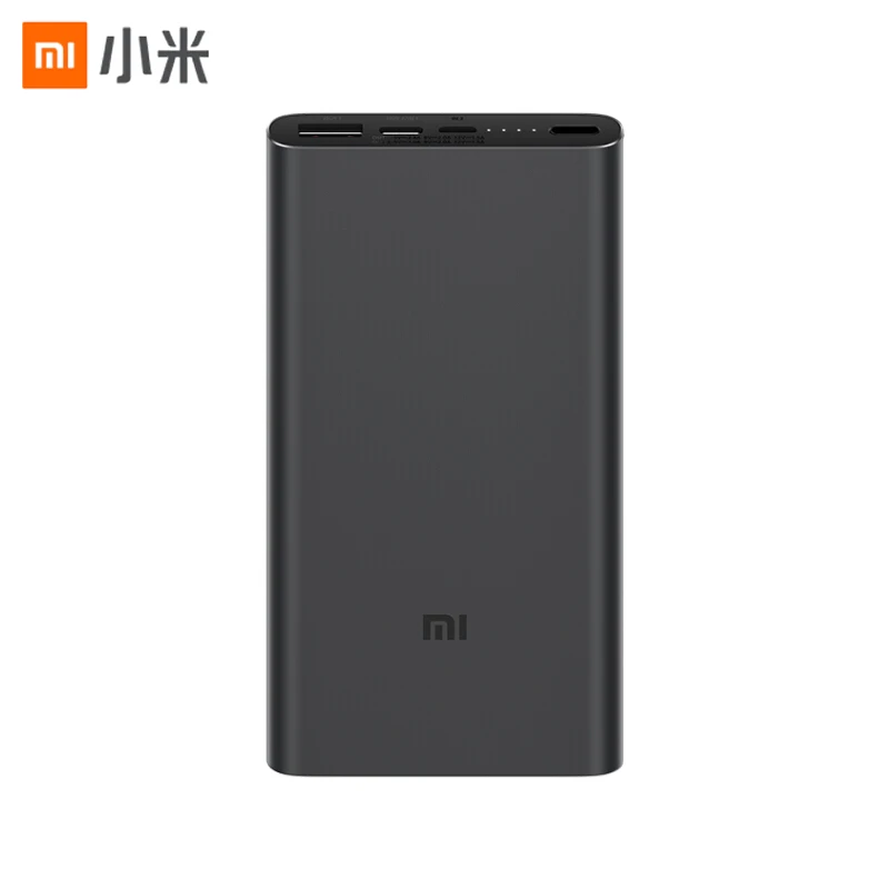 

Xiaomi Original Mi Power Bank 3 18W 10000mAh Quick Charge Dual-USB Aluminium Powerbank Fast Charger Portable External Battery