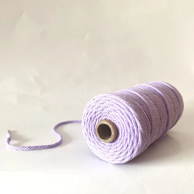 

Best Macrame Cord 4mm Cotton Macrame Cord Yarn for Macrame DIY, Customized color