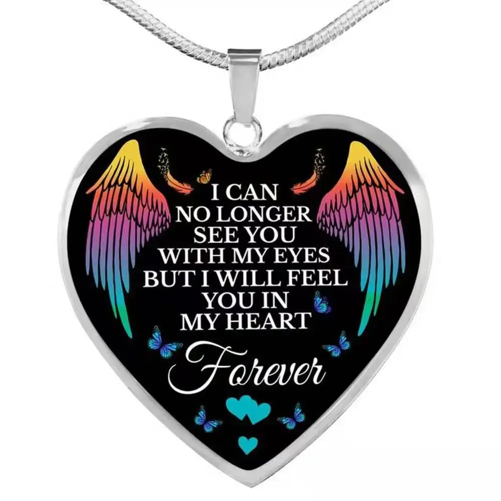 

Fashion cartoon heart-shaped necklace family pendant mother's day necklace jewelry