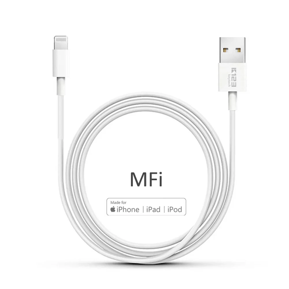 

Amazon Hot Selling 3FT 6FT MFi Cable USB Cord for iPhone Charger for iPhone original data cable, White