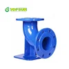 DI fittings PN16 ductile iron flanged duckfoot 90 degree bend pipes