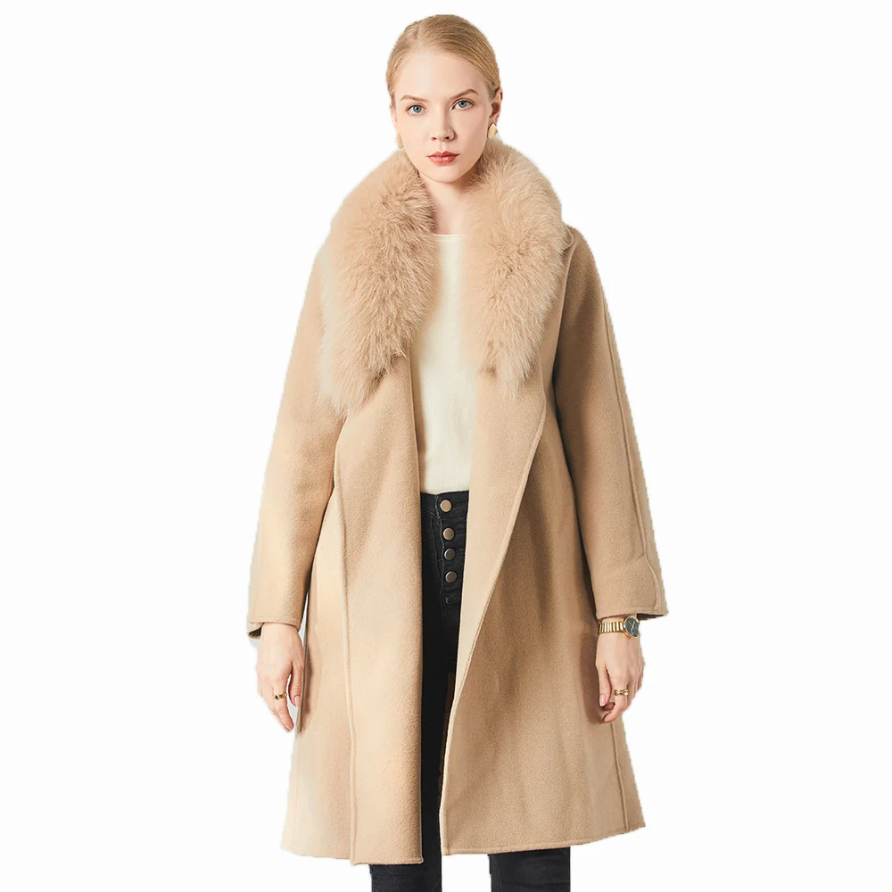 Alpaca Fur Coat Fashion Shearling Sheepskin Jacket Woman Cashmere ...