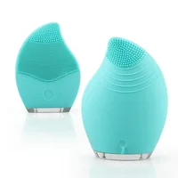 

Electric Facial Cleansing Brush Silicone Sonic Vibration Mini Cleaner Deep Pore Cleaning Skin Brush