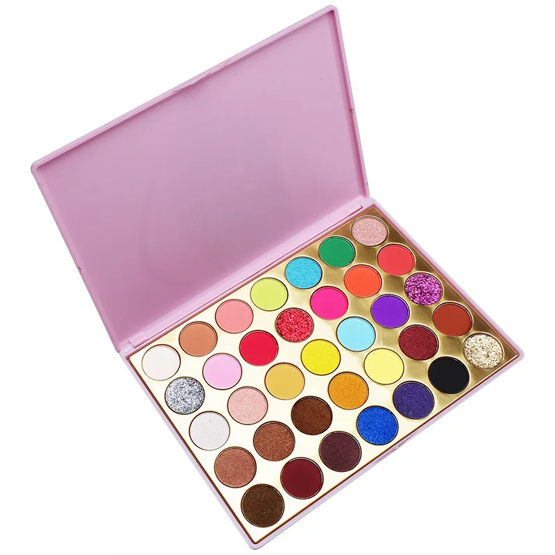 

35 Colors Eyeshadow Palette Pigment Eyeshadow Cosmetics Makeup Private Label Multi Color Luxury Waterproof Eyeshadow