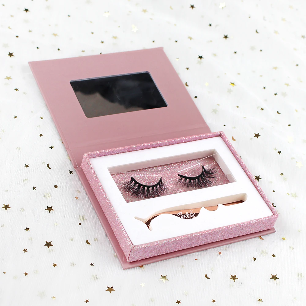 

3d mink eyelashes custom eyelash packaging individual mink eyelashes, Black