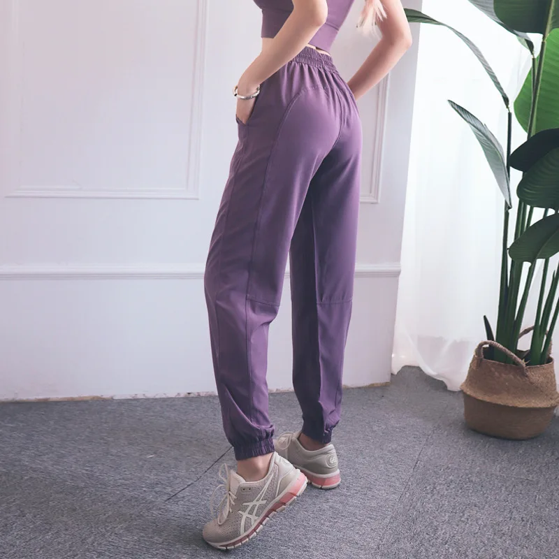 

Attractive Price New Type Elastic Waist Tenue De Sport Pour Femme Solid Color Loose Fit Joggers Sweatpants With Drawstring