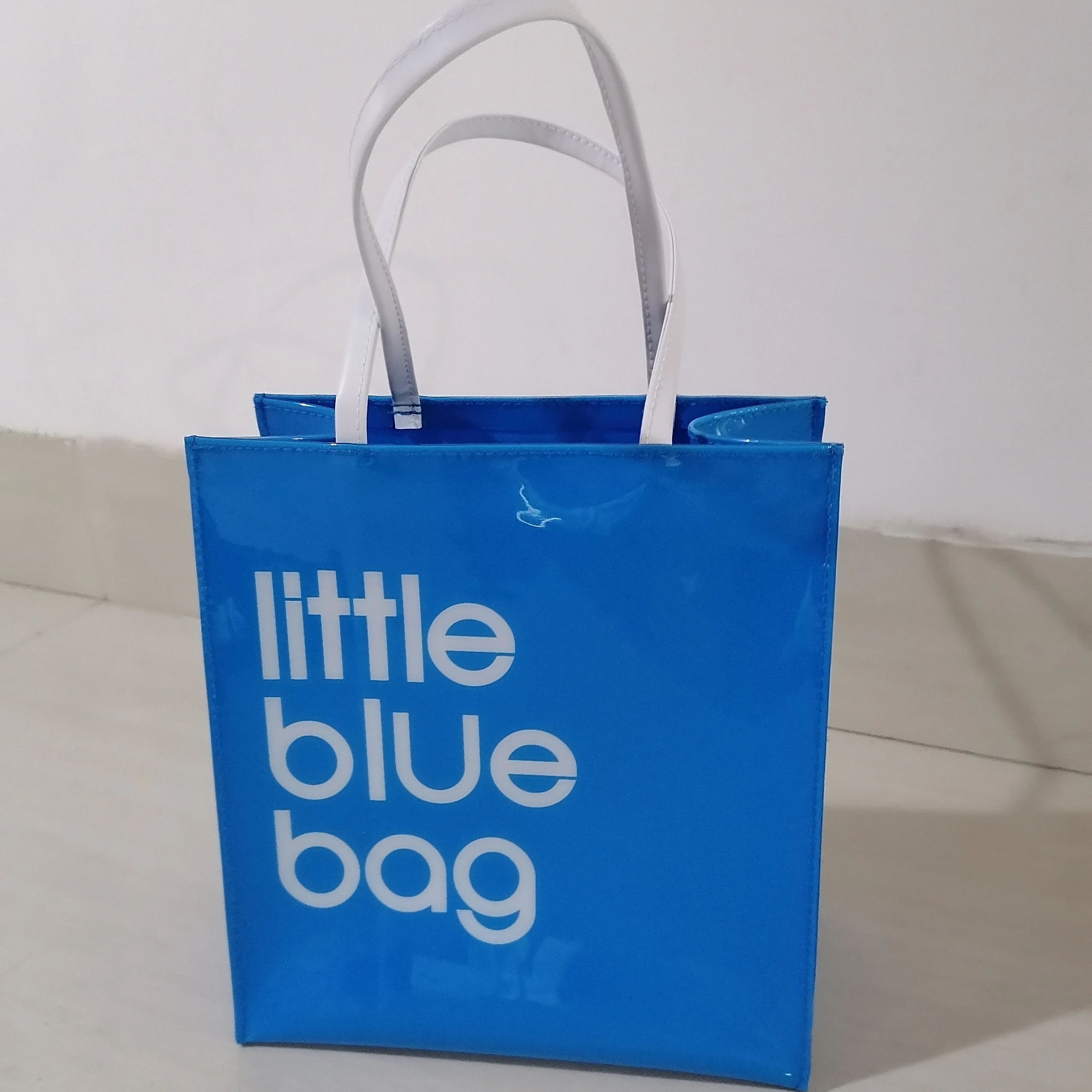 

new product little neon bag pvc blue bags handbags low MOQ