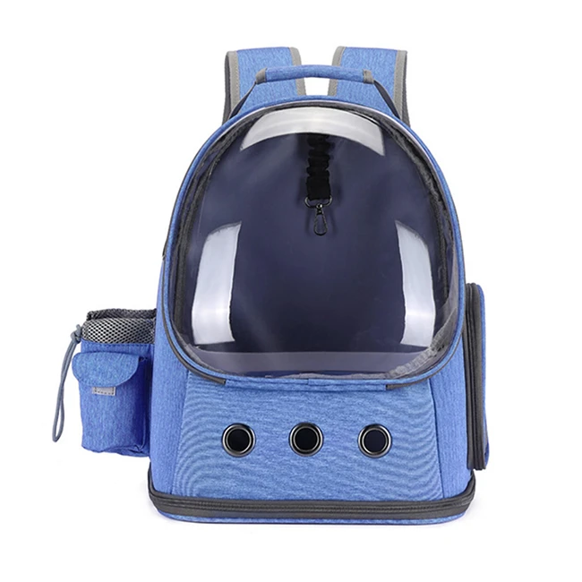 

Manufacturer Travel Pet Dog Carrier Backpack Space Capsule Cat Bubble Backpack Carrier, Brown, gray, blue