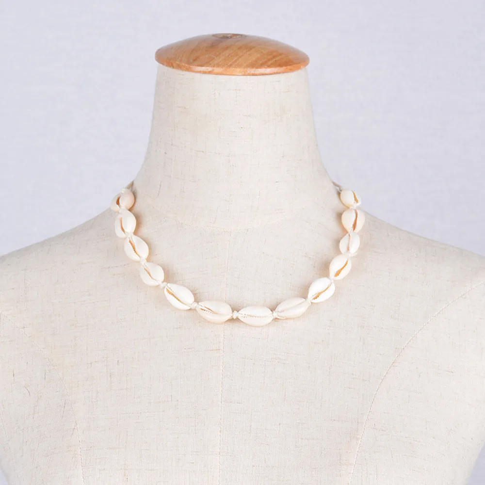

Stylish Accessories Jewelry Gold Women Girls White Shell Chocker Necklace