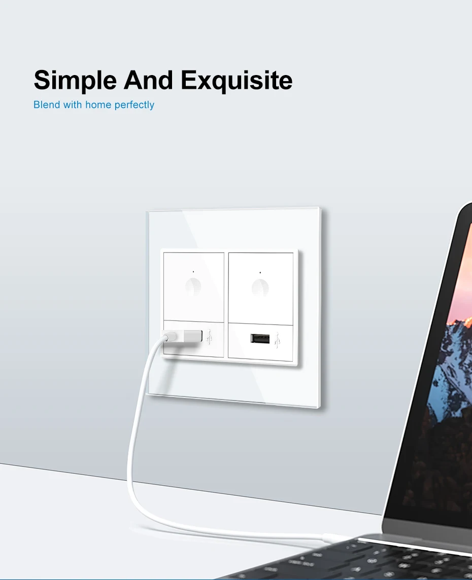 Livolo google smart home wifi switch wall usb socket,light smart switch