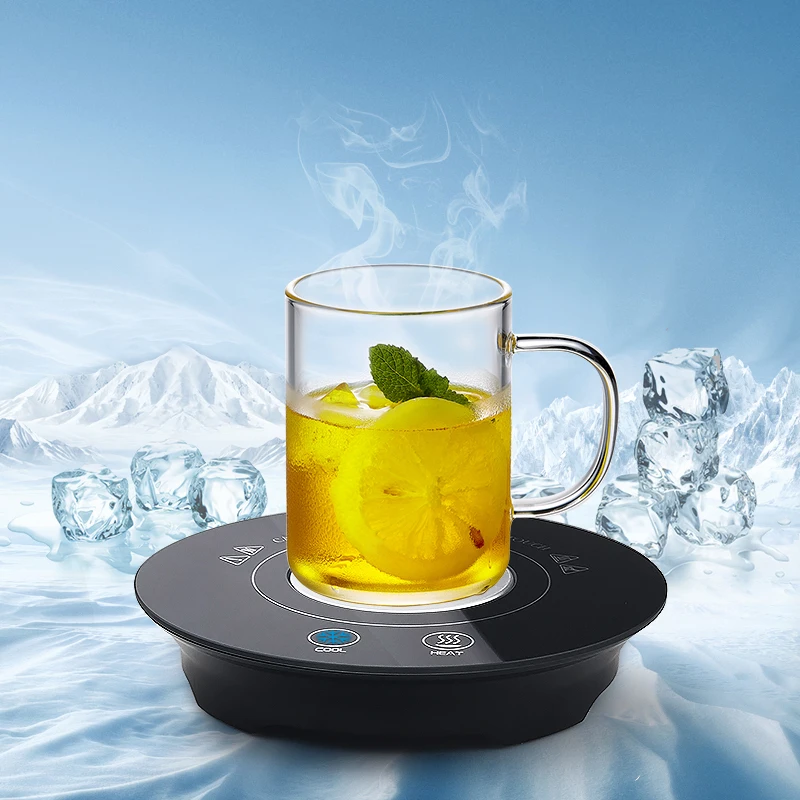 

Hot sell bottle coffer mug heater cooler Portable desktop usb cup warmer cooler, White and black