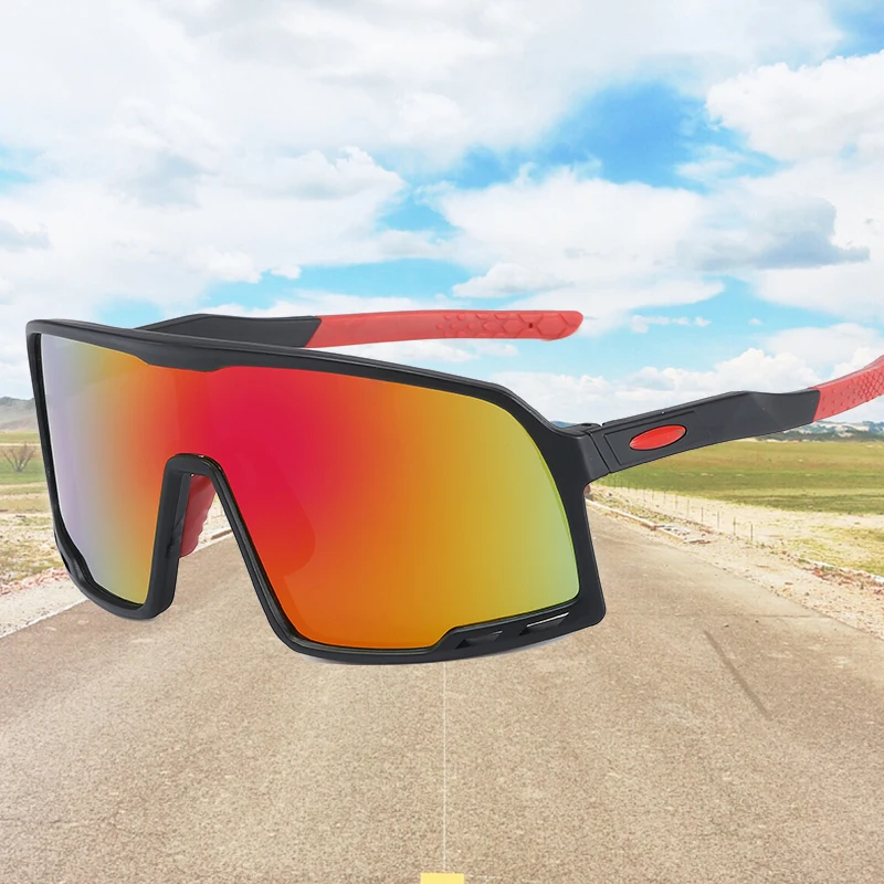 

2020 New men's sunglasses cycling glasses sports outdoor windproof big sunglasses 9321