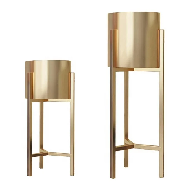 

Modern Indoor Plant Stand Metal Plant Stand for Flower Pots Living Room Plant Stand, Black gold steel or as your requirement