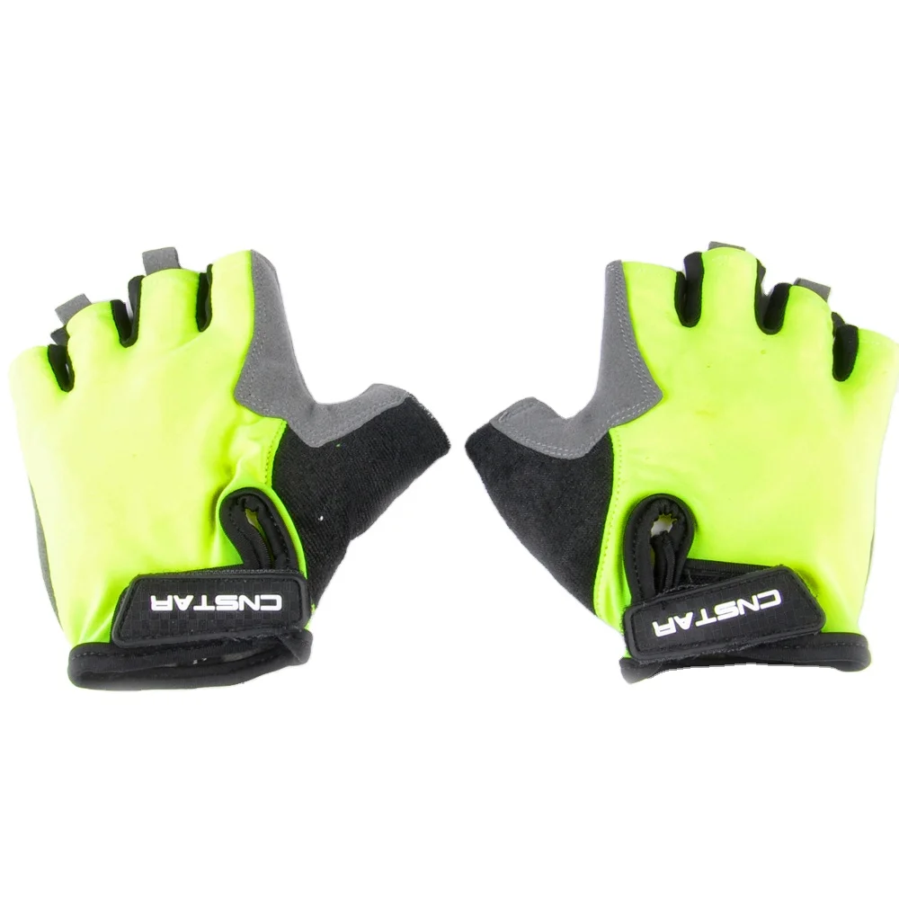 

Yellow Bicycle Half Finger Gloves for Cycling