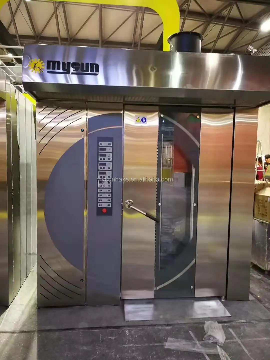 
Heavy duty complete set of bakery equipment good prices commercial in China rotary rack oven 