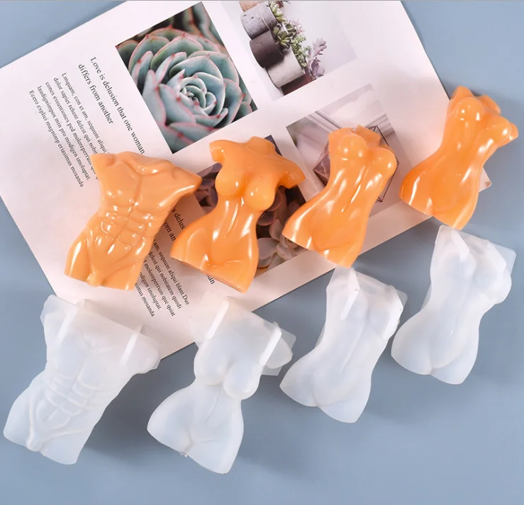 

LOVE'N LV480R DIY crystal drop rubber table torso mold simulation body male female model For silicone resin mold soap mould