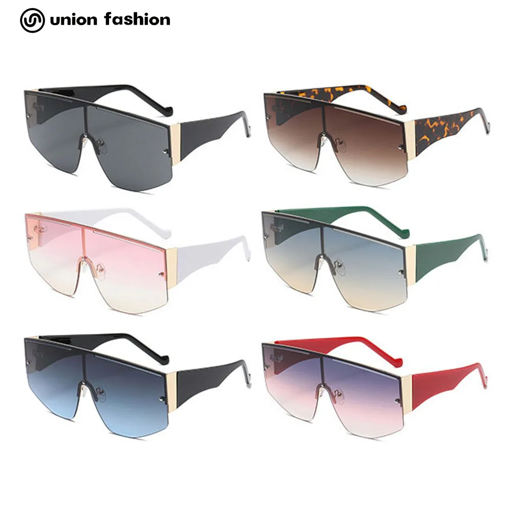 

New Stylish Driving Windproof One Piece Wholesale Oversized Sunglasses Women Men