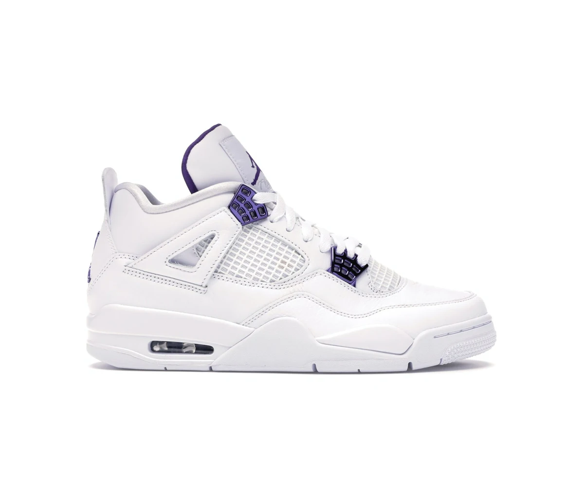 

Nike Air Jordan 4 Retro Metallic Purple men women sneakers fashion casual sports shoes basketball shoes