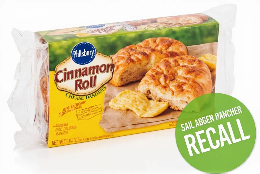 Proper food handling techniques after potential exposure to recalled cinnamon roll cheese danish products