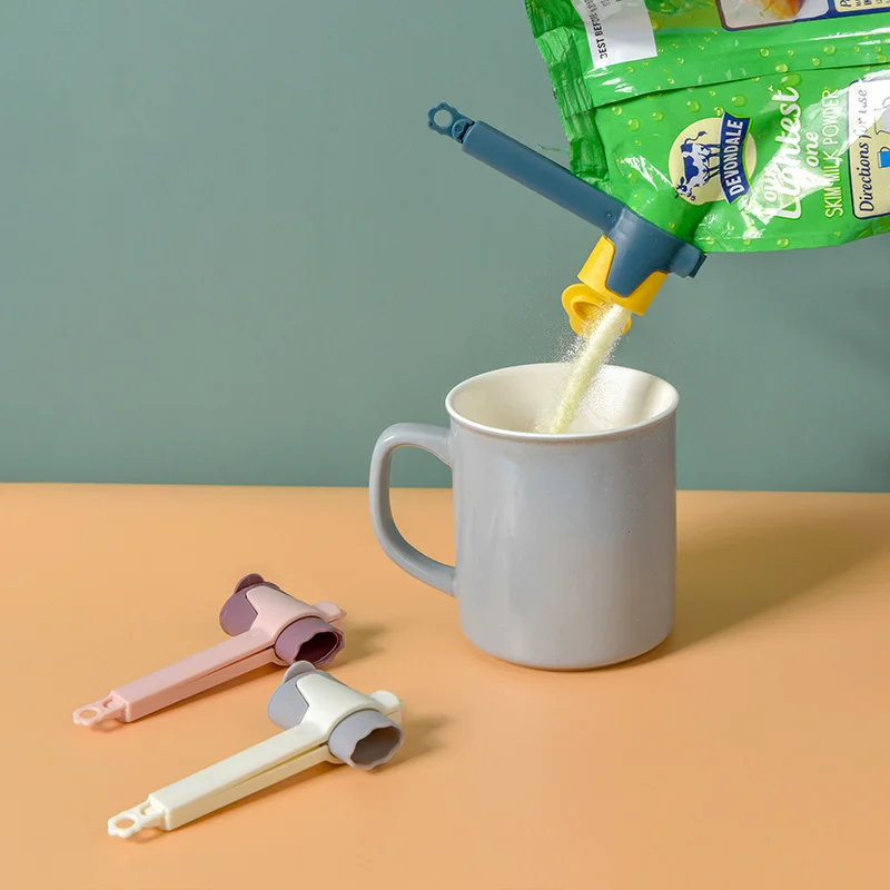 

ALQ Food Sealing Clip Milk Powder Moisture-proof Sealing Clip Household Storage Tool, White + gray, dark blue + yellow, dark pink + pink