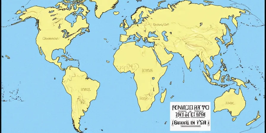 World map with popular garlic dishes