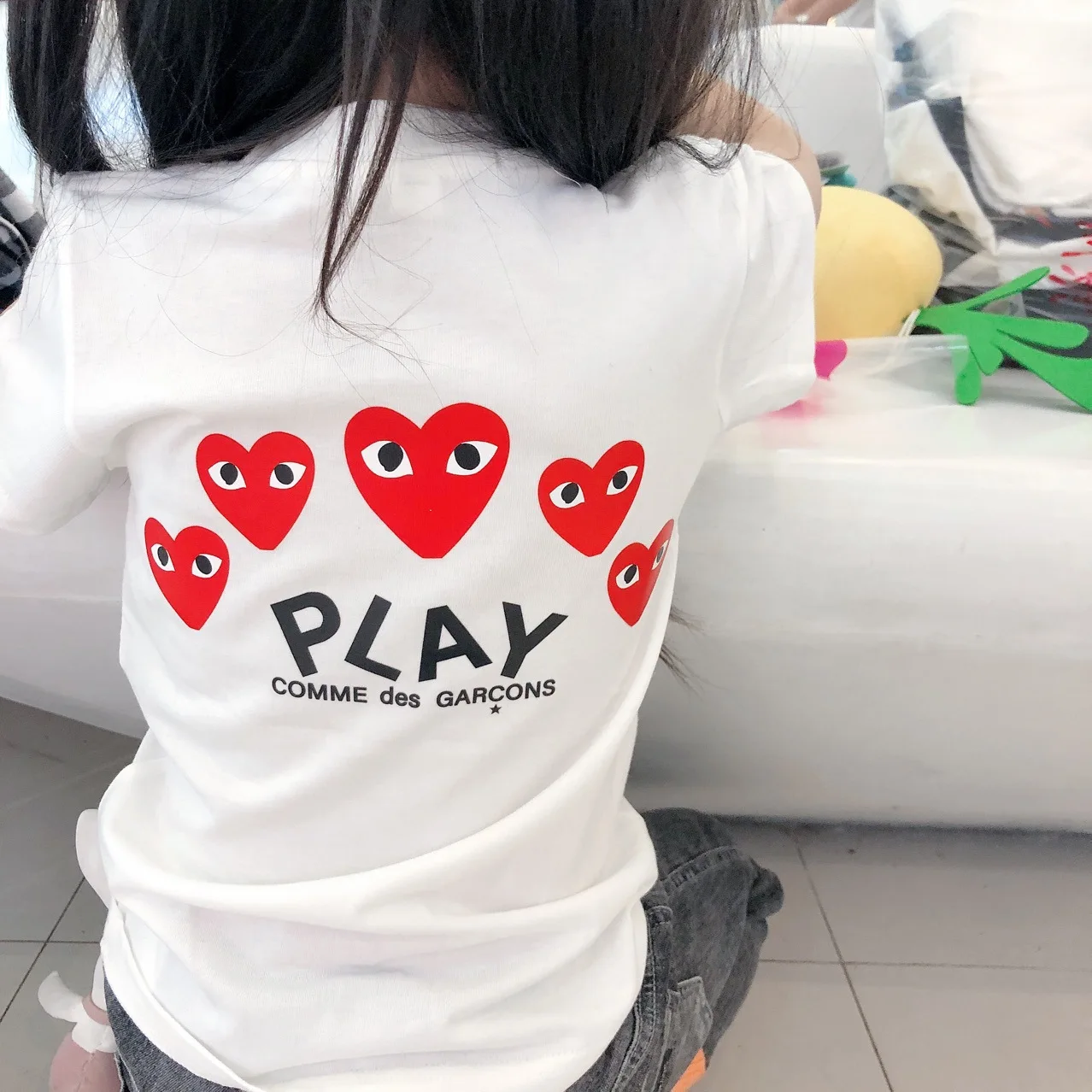 

Popular kids and adults cotton t shirts girls' and boys' summer pullovers parent-child printed t-shirts, As picture