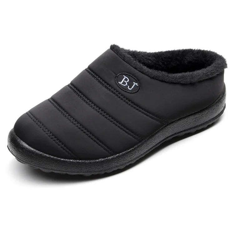 

bedroom indoor plush women cartoon thick sole slippers non-slip super soft home slippers winter shoes for men, Grey,black,red,blue