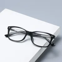 

Wholesale Custom Design Clear Eye Wear Glasses Simple Full Rim Metal Trim Optical Frames