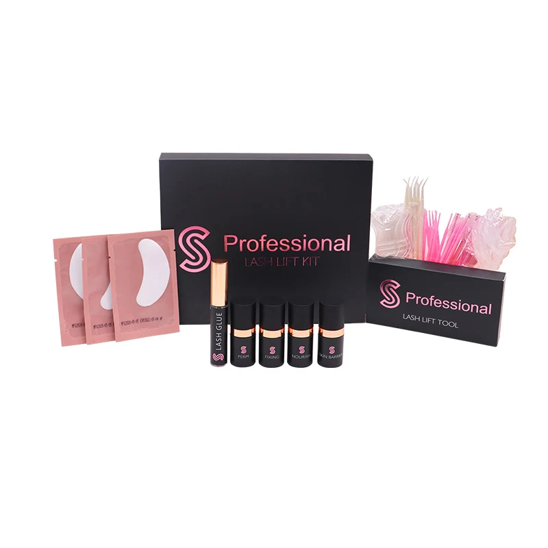 

Self Eyelash Extension Kit Bag Case Lash Lifting Kit Low Shipping, Black in stock, can be customized