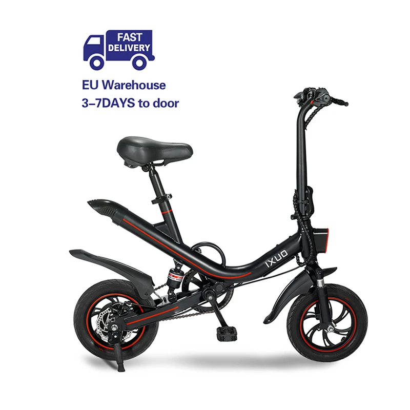 

Eu warehouse 36v 350w lithium alloy frame folding E bike with pedal mountain city road leisure 7.8ah 25km/h electric bicycle