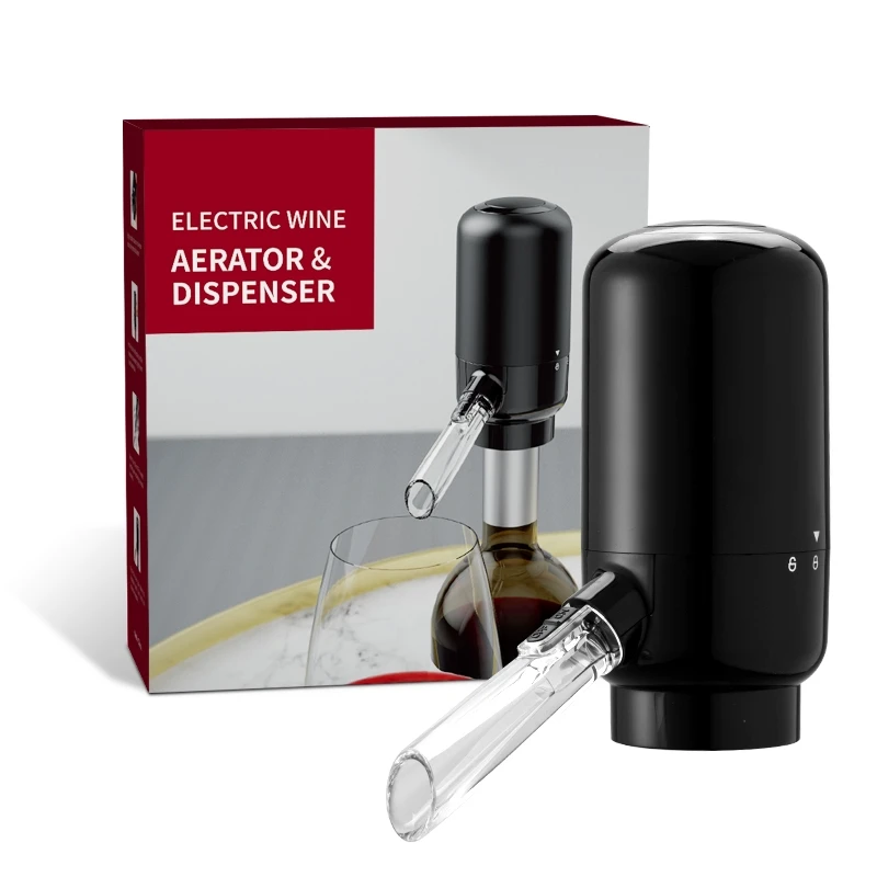 

Automatic Digital Magic Decanter Set With Pour Pump Electric Wine Aerator Dispenser, Black ,red or custom