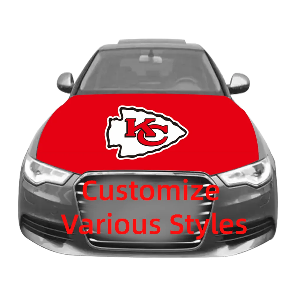 Factory Direct Sale Cowboys 49ers Chiefs Chargers nfl National Custom Italy Croatia Bonnet Mexico Car Hood Cover Flag