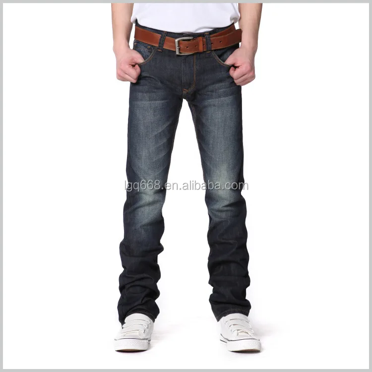 

Factory Fall And Winter Custom Logo High Quality Jeans Skinny Men Jeans Blue Cotton Jeans Ripped Wash Distressed