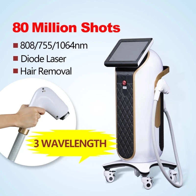 

High Quality 755 1064 808 Diode Laser Hair Removal Machine 755nm 808nm 1064nm laser permanent professional device