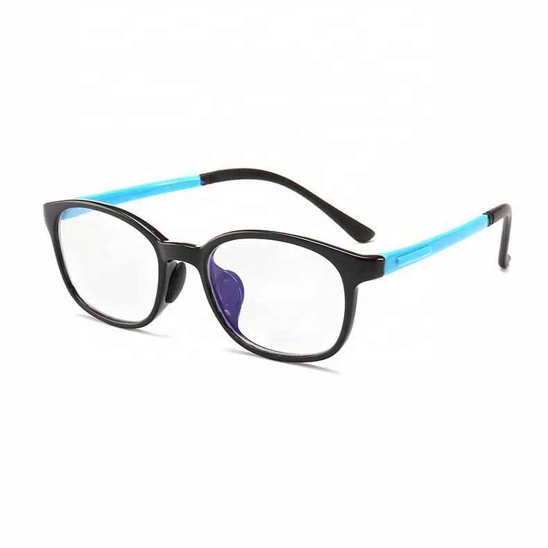 

Silicone Children Computer Glasses Flexible Durable UV400 Anti Blue Light Glasses To Protect Kids Eyes, Same as photo