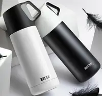 

RELEA Small Water Bottle Car Cup Vacuum flask Stainless Steel Thermos for Outdoor Sports