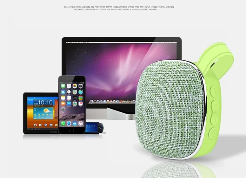 fashion fabric outdoor sport cloth Bluetooth speaker for mobile phone - ANKUX.COM