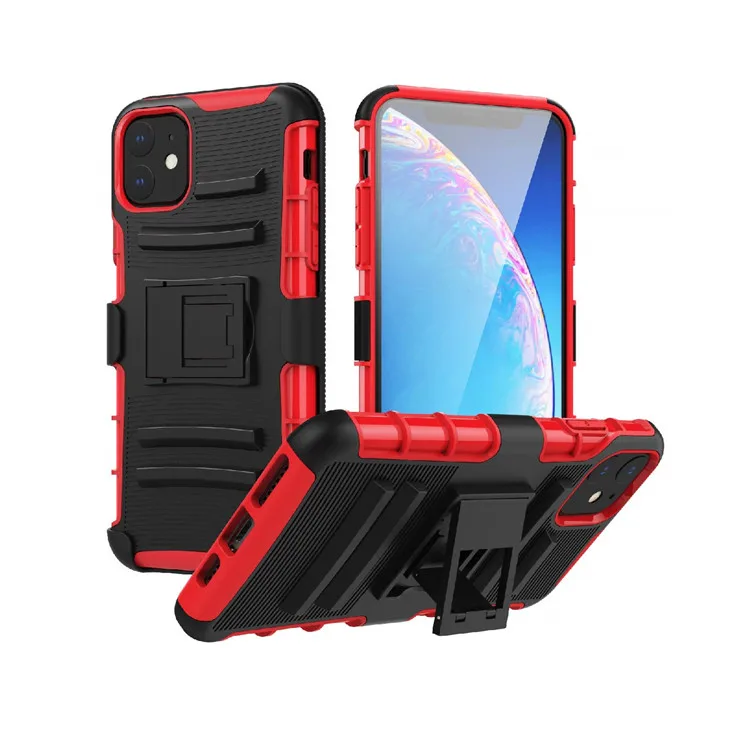 MoKo Wholesale belt clip PC hard protective cellphone case for iphone 11 6.1 inch 2019