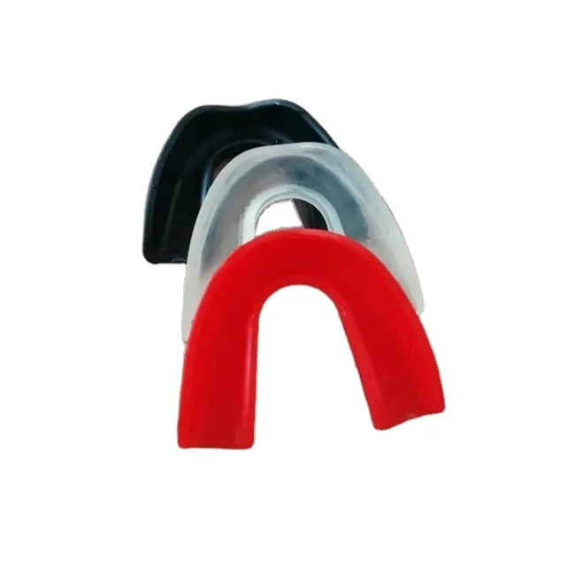 

Soft plastic martial arts gum shield, Clear;black;red;blue;pink