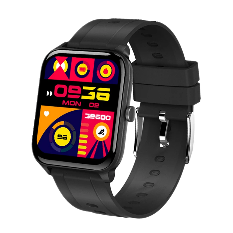 

Gt5s Tuya Smart Watch Supplier Wholesale Blood Oxygen Monitoring Amazon Alexa SmartWatch 1.69 Tft Full Touch Reloj Inteligente, Black