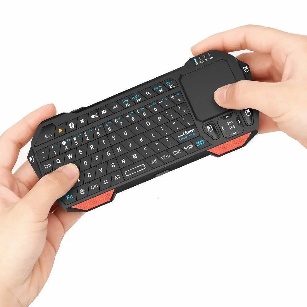 

SeenDa Mini BT Keyboard with Touchpad BT 3.0 Portable Wireless BT Keyboard English, As picture