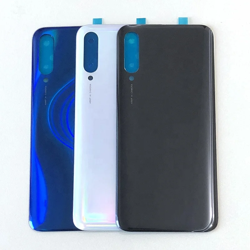 

Original Back Panel for Xiaomi Mi A3 Back Glass Cover Rear Case Door Housing for Mi CC9e Battery Cover, Black/blue/white