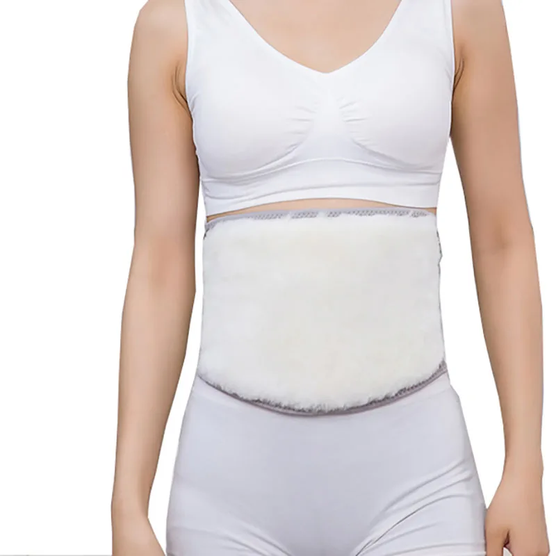 

Warmer Waist Support Abdominal Band Hip Kidney Protection Compression Wool Warming Belt Against cold weather, Gray