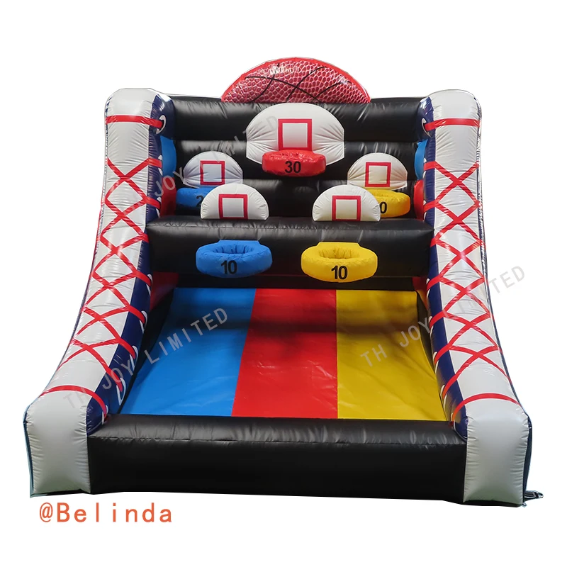 

Free Shipping Outdoor Inflatable Football Goal Rugby Gate Inflatable Soccer Toss Throwing Game, As picture