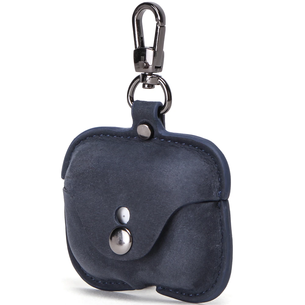 Dropship personnalis&eacute; du Contact &eacute;couteur accessoires pour apple pro 3 en cuir de luxe airpod cas pour homme en bleu prix de gros - ANKUX Tech Co., Ltd