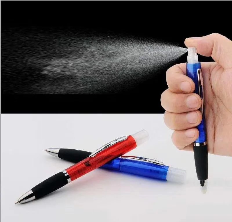 
Pen with spray fill with sanitize or alcohol inside 