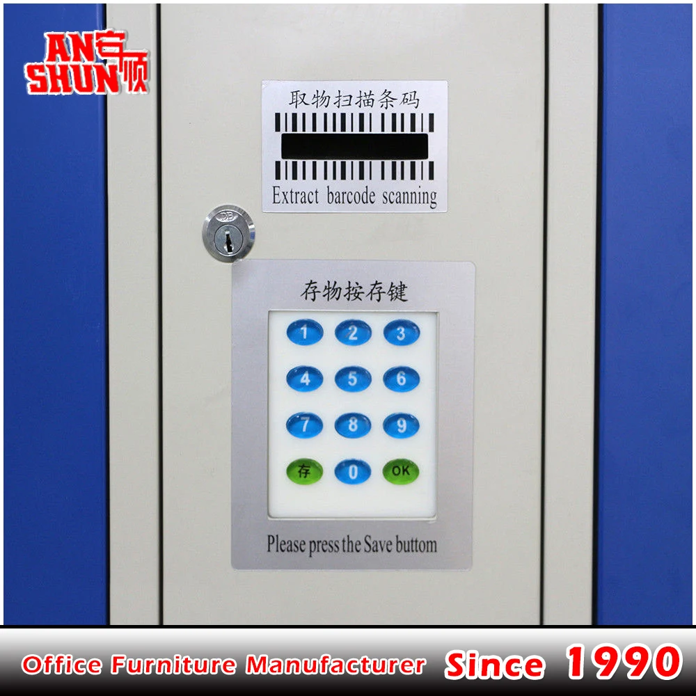 
Professional factory metal Beach Safe Box steel electronic barcode locker 