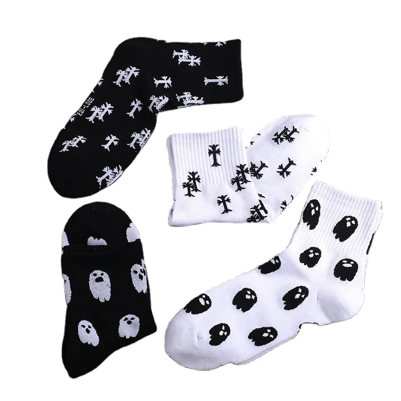 

MY-033 Wholesale 100 Cotton Socks Men Durable Man Socks In Bulk Halloween Socks For Men, As shows