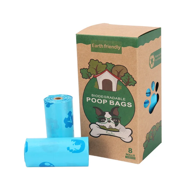 

Newest ECO-Friendly Biodegradable Pet Waste Bag Dog Poop Bags For Cleaning, Blue